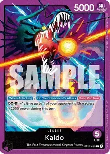 Purple Kaido leader card