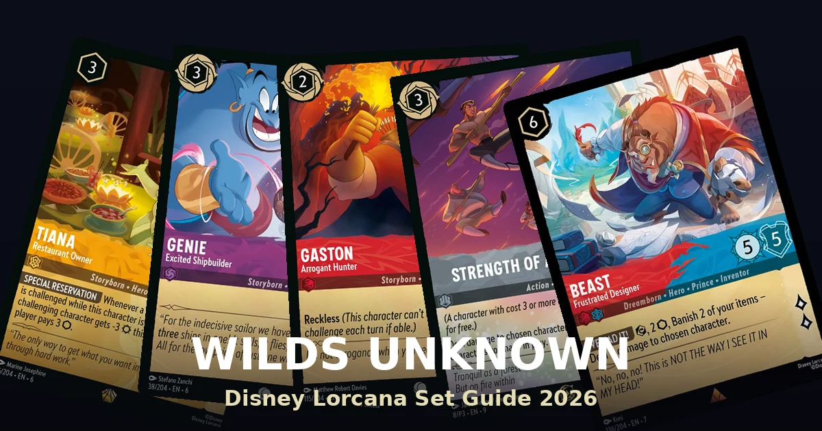Disney Lorcana Attack of the Vine booster pack display with Set 13 packaging and Iconic rarity card art